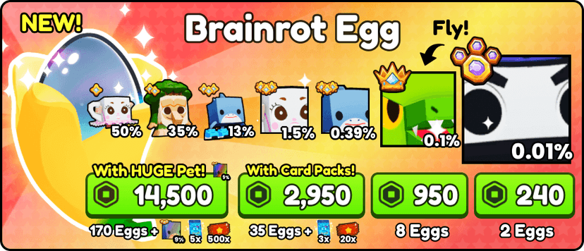 Ps99 brainrot egg