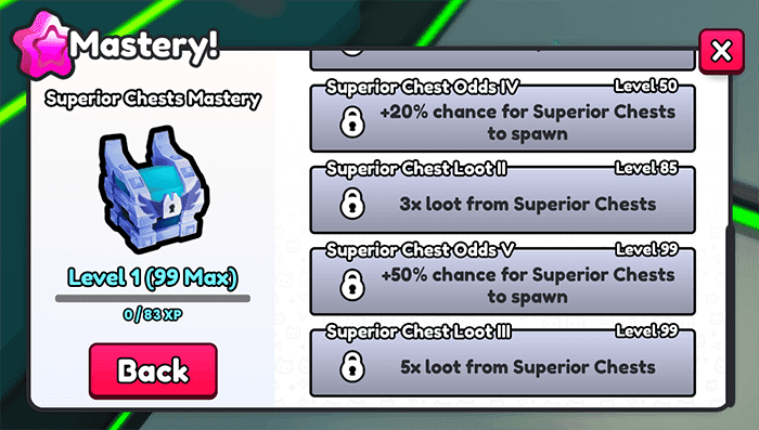 Ps99 superior chest mastery
