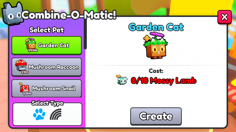 Petsgo garden combine o matic