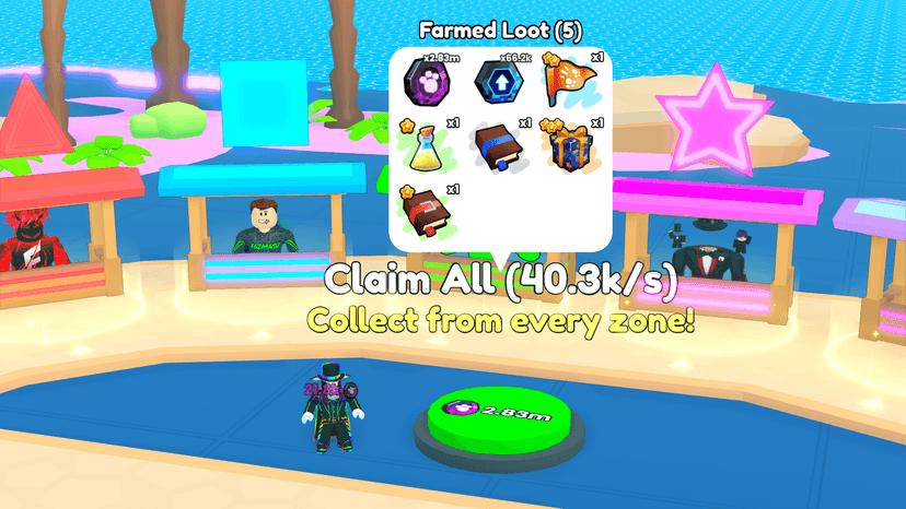 Ps99 coin arcade p2 claim all
