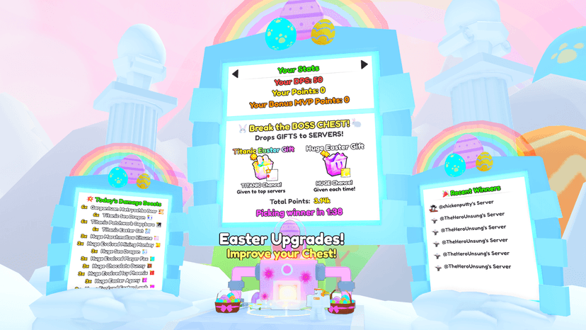 Ps99 easter boss chest world end board
