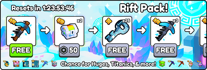 Ps99 pickaxe enchants pack rift