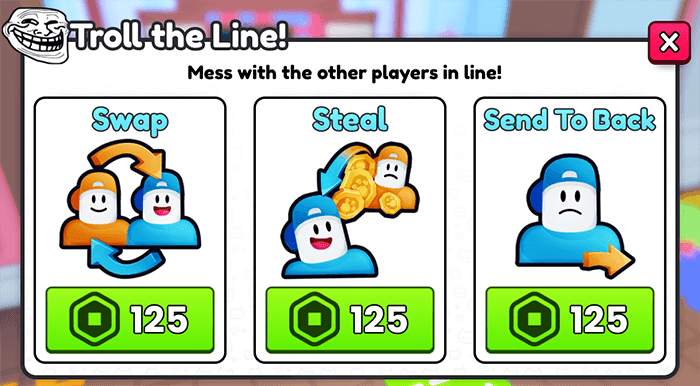 Ps99 stand in line troll