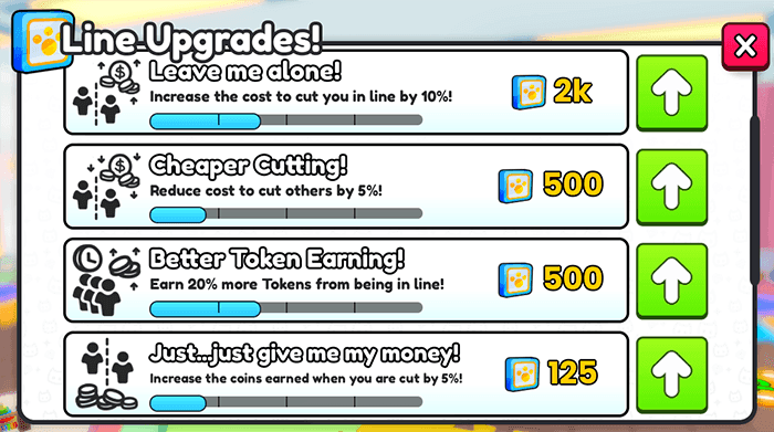 Ps99 stand in line upgrades