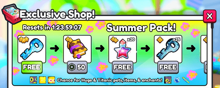 Ps99 summer forever pack